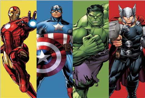 7x5ft Super Hero Iron Man Captain America Hulk Thor Avengers Frame