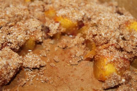 Sugar Free Peach Crisp Recipe - No Peeling Required.
