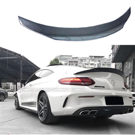 C Class W Carbon Fiber Rear Roof Spoiler For Mercedes Benz W