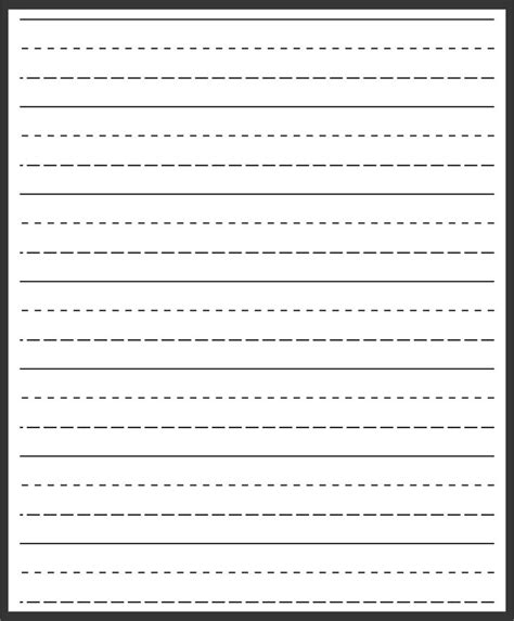 A Blank Lined Paper With Lines In The Middle And One Line At The Bottom