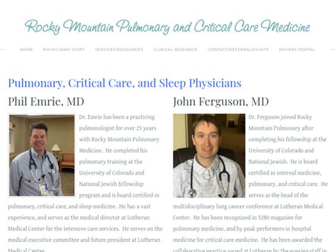We did not find results for: Rocky Mountain Pulmonary and Critical Care Medicine ...