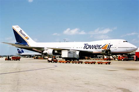 Tower Air Boeing 747 100 N608ff Miami International Flickr