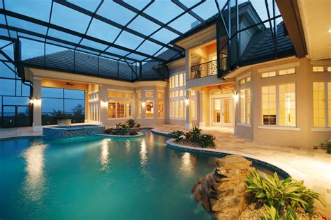 Custom Built Homes Mediterranean Pool Orlando By Harbor Hills
