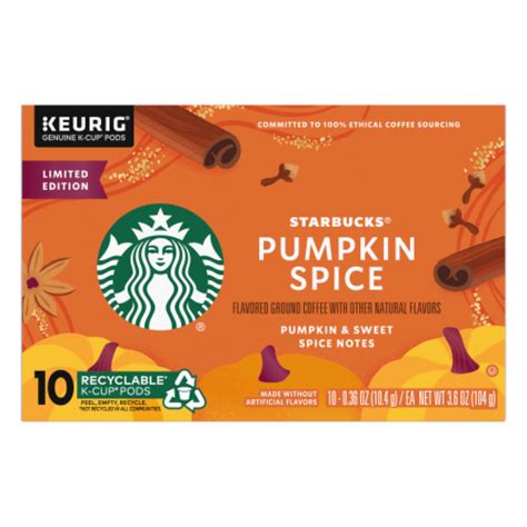 Starbucks Pumpkin Spice Flavored K Cup Coffee Pods Ct Fred Meyer