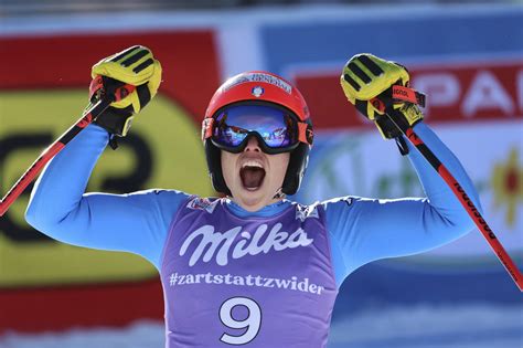 Italian Skier Brignone Wins World Cup Super G With Gutsy Run Seattle Sports