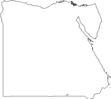 Blank Outline Map Ancient Egypt