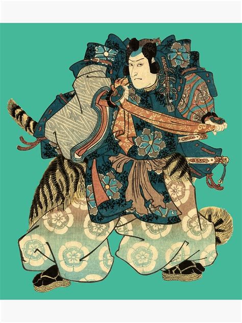 Cool Japanese Vintage Ukiyo E Samurai Warrior Canvas Print Zazzle