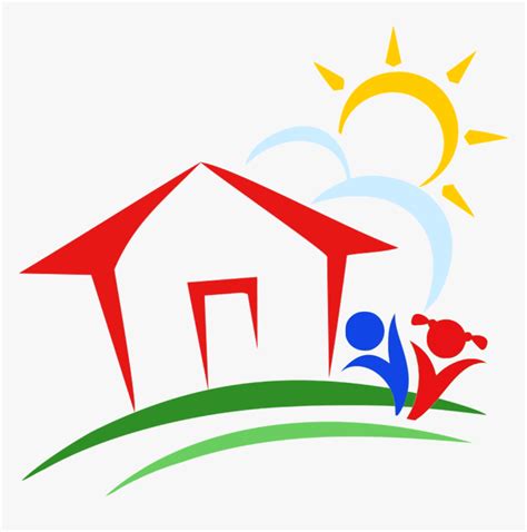 Childcare House Logo, HD Png Download - kindpng