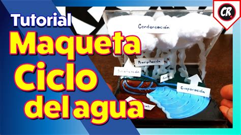Maqueta Ciclo Del Agua F Cil Y Tutorial Paso A Paso Proyecto Escolar