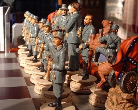 Confederate Army Chess Set Digital Painting Or Illustration For Sale