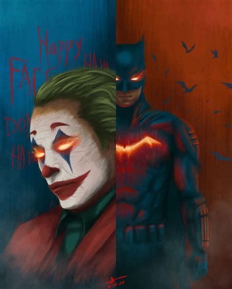 Joker Batman Fanart │ Joker 2019 And The Batman 2022 Digital Painting
