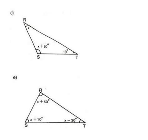 Exercícios Sobre A Soma Dos ângulos Internos De Um Triângulo Parte D