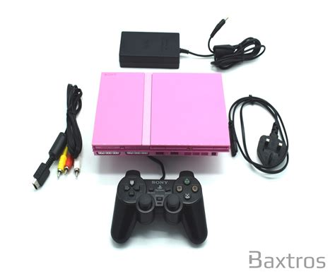 Sony Playstation 2 Slim Console Pink With Controller Cables Baxtros