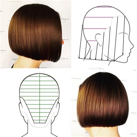 Blunt Bob Solid Form Kompakte Form Haircut Graphic в 2021 г