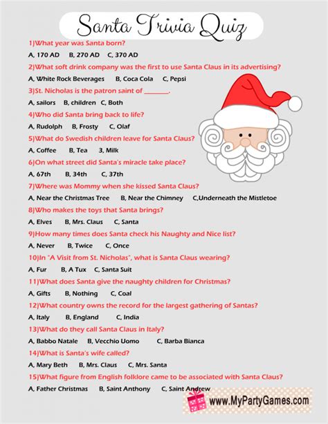 Free Printable Easy Christmas Trivia Questions And Answers Ideas Of 1ce