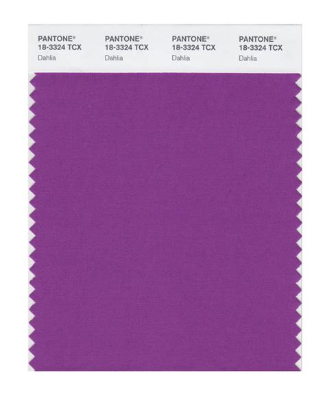 Pantone Smart Color Swatch Card 18 3324 Tcx Dahlia Columbia Omni Studio