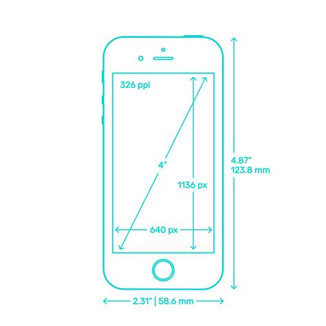 Apple Iphone Se Dimensions And Drawings Dimensionsguide