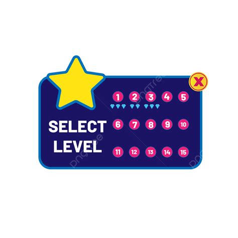 Level Select Vector Design Images Select Level For Game Png Game Next