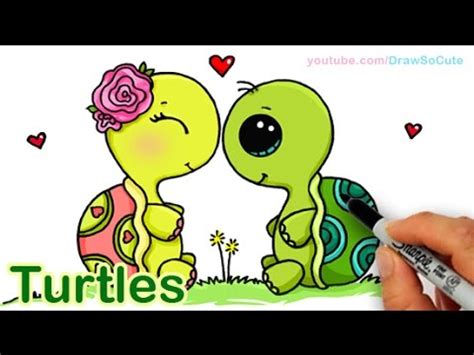This is the shell of the turtle. How to Draw Turtles Sweet and Cute step by step - YouTube
