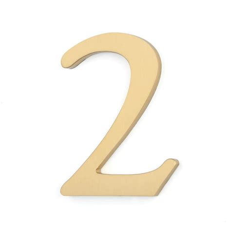 Buy Zayookey Mailbox Numbers Solid Brass Numbers 177 Inch Modern House