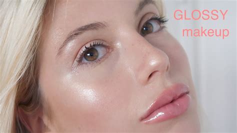 Glossy And Glowy Makeup Routine Youtube