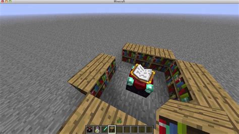 Minecraft Enchantment Table Bookcase Setup1 How To Get The Highest