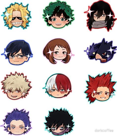 Bnha Stickers Stickers Anime Anime Icons