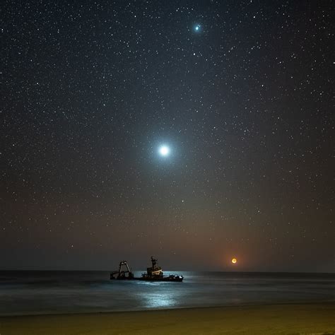 Esplaobs Shipwreck At Moonset Image Credit And Copyright Vikas Chander