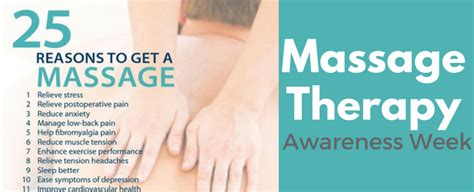 2016 Massage Therapy Awareness Week • Life Therapies Health And