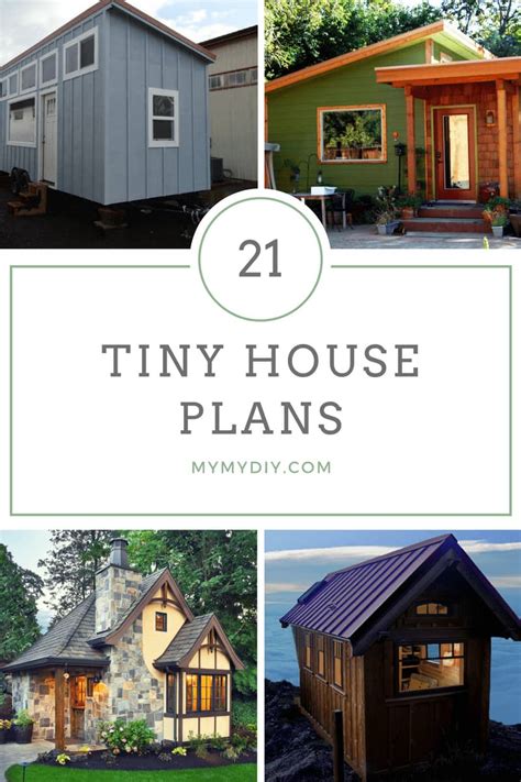 21 Diy Tiny House Plans Free Mymydiy Inspiring Diy