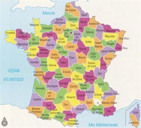 Impressionnant carte de france avec départements et préfectures intéressant vous motiver à être utilisé dans votre manoir conception et style plan avenir prévisible encouragé à vous mon web site : Départements français - Arts et Voyages