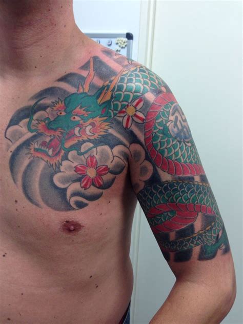 Japanese Dragon Polynesian Tattoo Tribal Tattoos Japanese Dragon