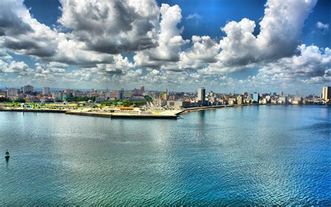 Water Clouds Cityscapes Urban Cuba Wallpapers Hd