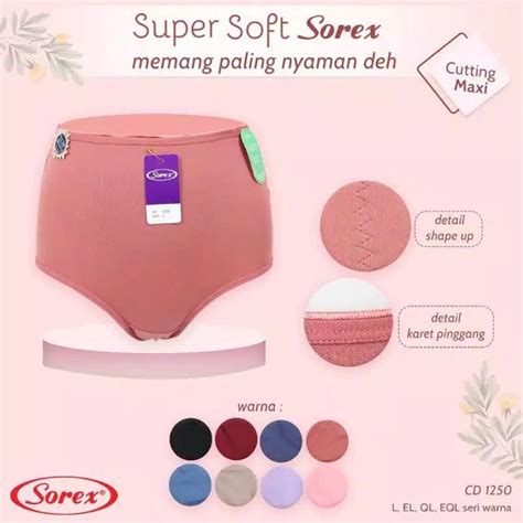 Original Sorex Cd 1250 Womens Panties Maxi Jumbo Super Soft Models L Xl Xxl Xxl Shopee