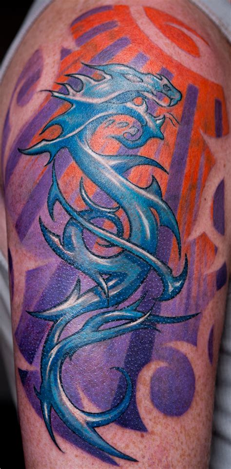 From a microscopic polynesian island to the jungles of south america, tribal tattoos denote strength and protection, pride, power. tribal dragon tattoo by Remistattoo on DeviantArt