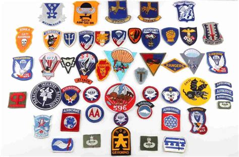 Sold At Auction 50 Assorted Us Army Airborne Divisions Patches