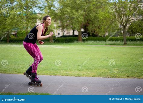 Rollerblading Stock Image Image Of Park Healthy Outdoors 54727361