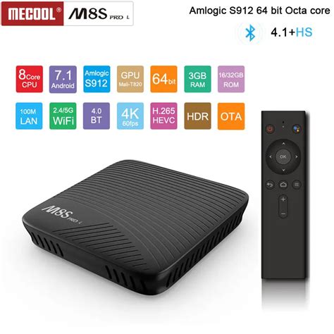 M8s Pro L Atv Smart Tv Box Android 71 Amlogic S912 3gb Ram 16gb32gb