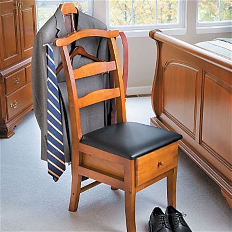 Vintage valet chair with coat hanger and change tray $35. Valet Chair. Not all men put their pants on the same way ...
