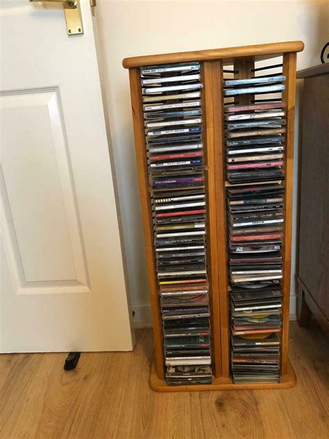 cd rack beautifully handcrafted  solid wood metal