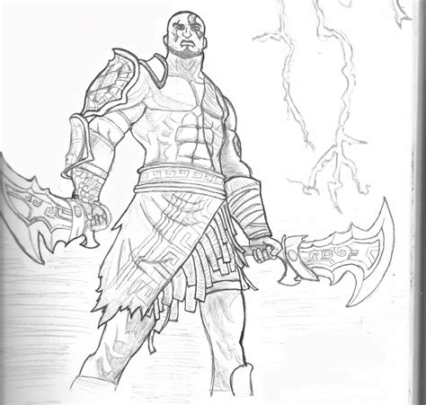Kratos God Of War By Sh3iik On Deviantart