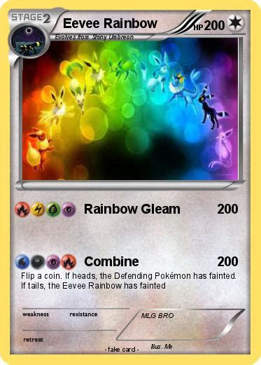 Pokémon Eevee Rainbow Rainbow Gleam My Pokemon Card