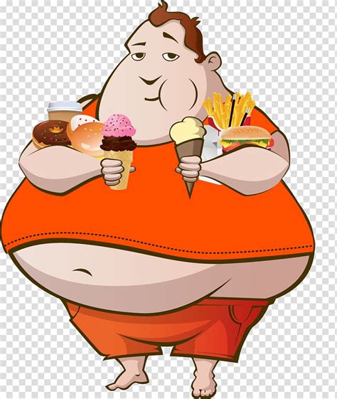Free Download Cartoon Fat Drawing Fat Food Transparent Background