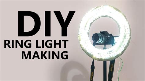 How To Make Diy Ring Light At Home With Cardboard Youtube