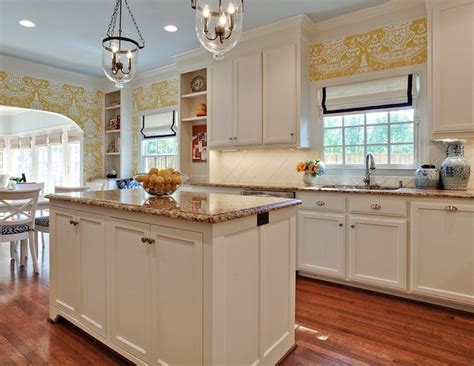 White Kitchen With Brown Granite Countertops Things In The Kitchen