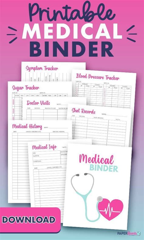 Medical Binder Free Printables Printable Words Worksheets