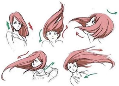 How To Draw Blowing Hair Drawing Reference Poses Drawing Poses Face Drawing Manga Drawing