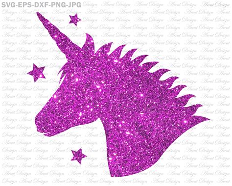 Unicorn Head Svg Unicorn Face Svg Unicorn Glitter Svg Etsy Canada