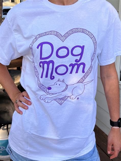 Dog Mom T Shirt Dog Art By Binky And Bell