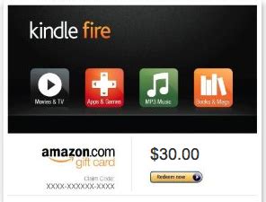 The amazon gift card you buy in a store is not registered to you! Kindle Fire and Kuerig Giveaway! - Busy Being Jennifer